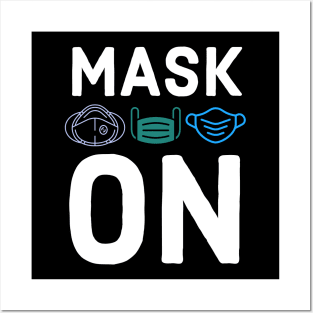 mask on Posters and Art